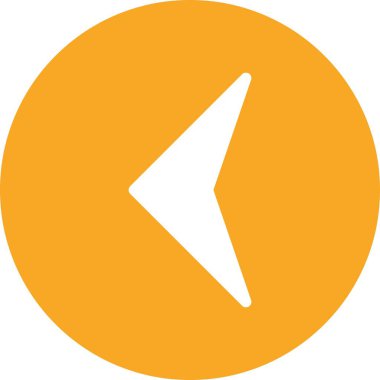 Web tasarımı için sol yön ok simgesi