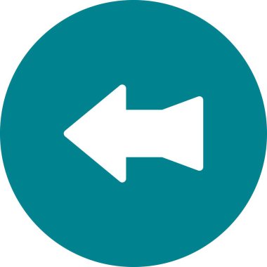 Web tasarımı için sol yön ok simgesi