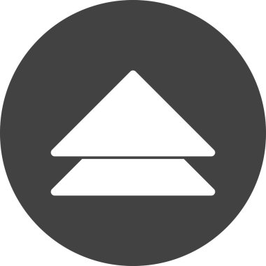  Web tasarımı için yukarı yönlü ok simgesi