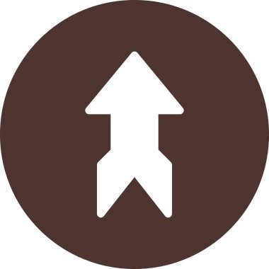  Web tasarımı için yukarı yönlü ok simgesi