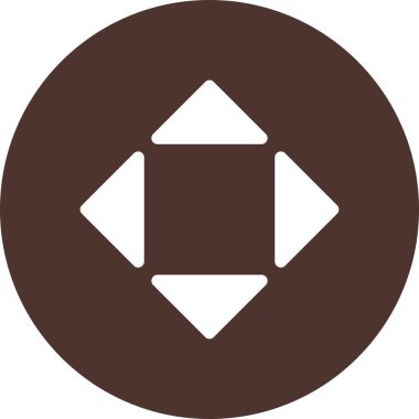 Projeğiniz için Karmaşık Yön Oku Simgesi