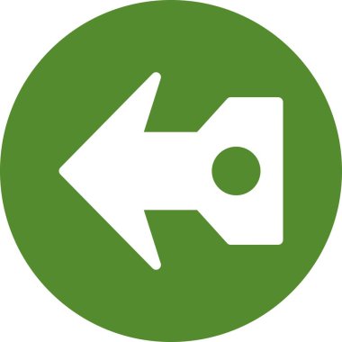 Web tasarımı için sol yön ok simgesi