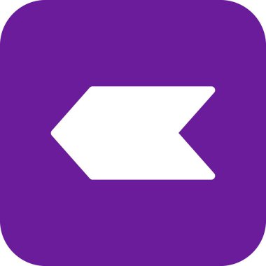 Web tasarımı için sol yön ok simgesi