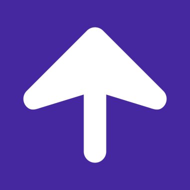  Web tasarımı için yukarı yönlü ok simgesi