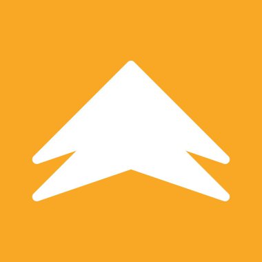  Web tasarımı için yukarı yönlü ok simgesi