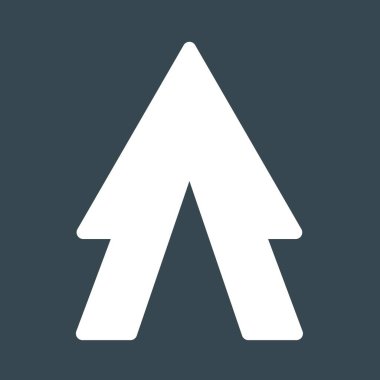  Web tasarımı için yukarı yönlü ok simgesi