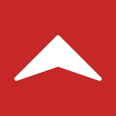  Web tasarımı için yukarı yönlü ok simgesi