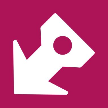 Projeniz için sol yön ok simgesi