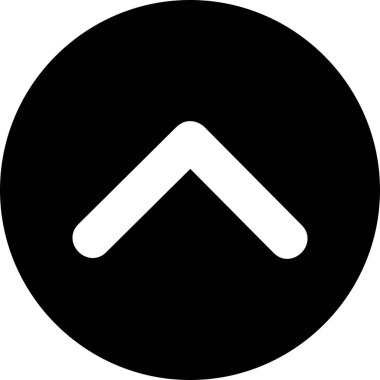  Web tasarımı için yukarı yönlü ok simgesi