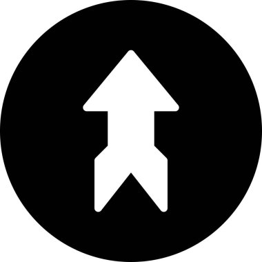  Web tasarımı için yukarı yönlü ok simgesi