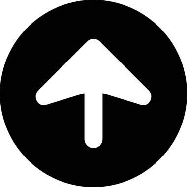  Web tasarımı için yukarı yönlü ok simgesi