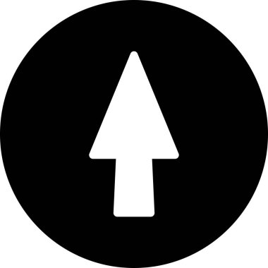  Web tasarımı için yukarı yönlü ok simgesi