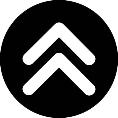  Web tasarımı için yukarı yönlü ok simgesi