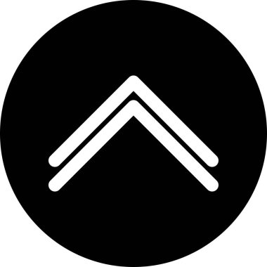  Web tasarımı için yukarı yönlü ok simgesi