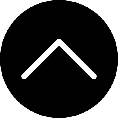  Web tasarımı için yukarı yönlü ok simgesi