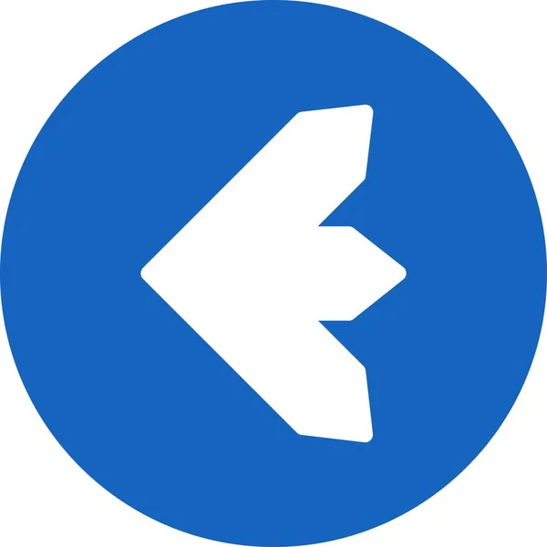 Icono Flecha Dirección Izquierda Para Diseño Web — Vector de stock