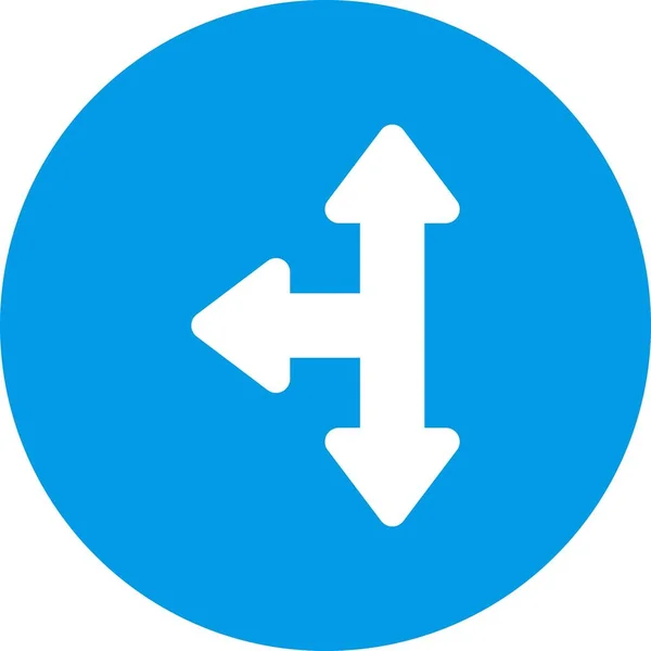 Multi Direction Arrow Ikona Dla Twojego Projektu — Wektor stockowy