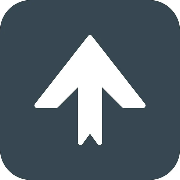 Icono Flecha Dirección Hacia Arriba Para Diseño Web — Vector de stock