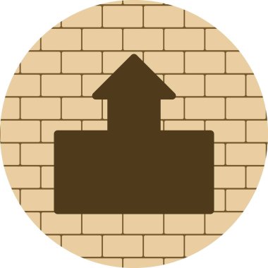  Web tasarımı için yukarı yönlü ok simgesi