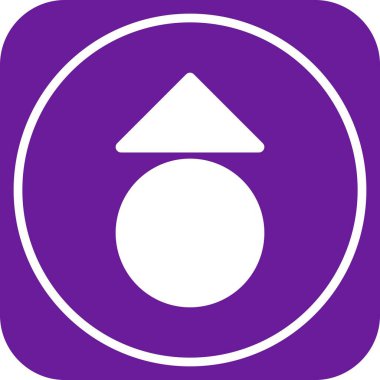  Web tasarımı için yukarı yönlü ok simgesi