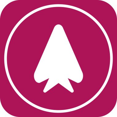  Web tasarımı için yukarı yönlü ok simgesi