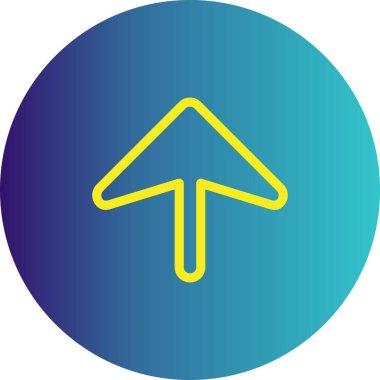  Web tasarımı için yukarı yönlü ok simgesi