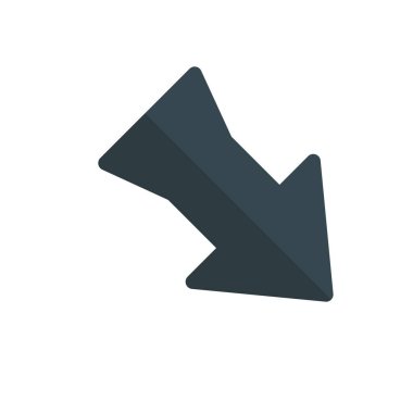 Projeniz için doğru yön ok simgesi