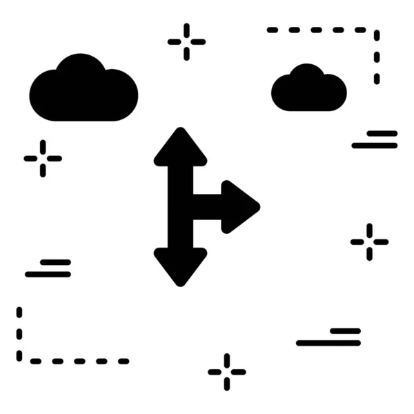 Icône Flèche Multi Direction Pour Votre Projet — Image vectorielle