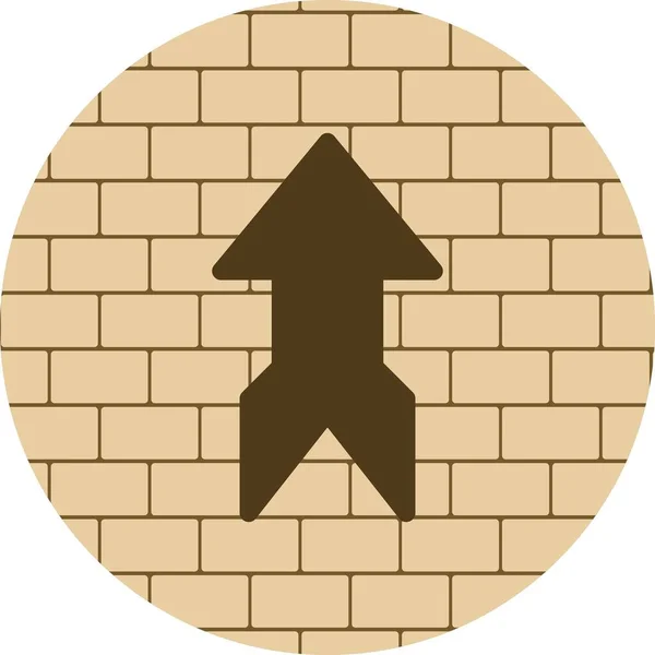 Richtungspfeil Symbol Für Webdesign — Stockvektor