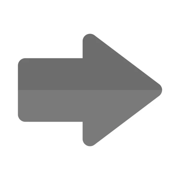 Icono Flecha Dirección Correcta Para Proyecto — Vector de stock