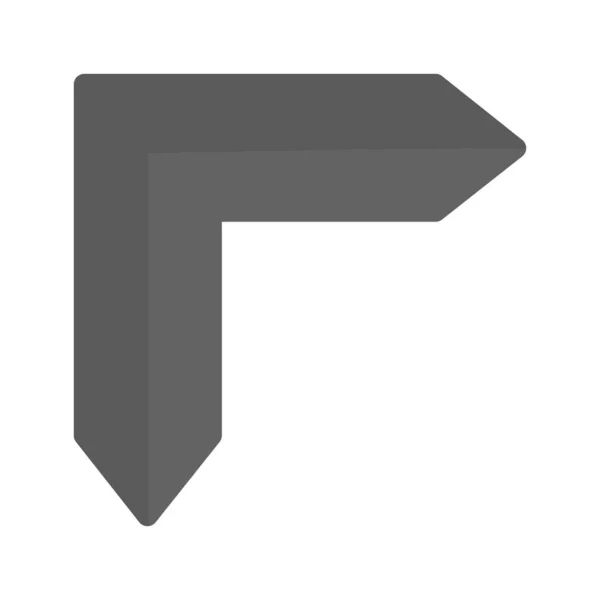 Icono Flecha Doble Dirección Para Proyecto — Vector de stock