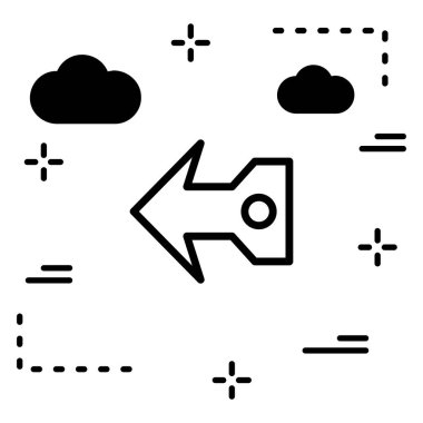 Projeniz için sol yön ok simgesi