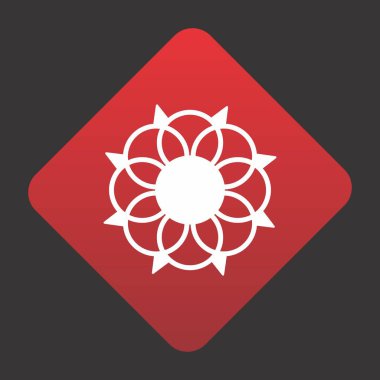 Dekorasyon simgesi yaratıcı vektör tasarım şablonu