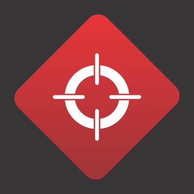 hedef hedef simgesi, basit yaratıcı tasarım, vektör illüstrasyonu