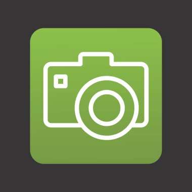 fotoğraf makinesi simgesi, vektör illüstrasyonu