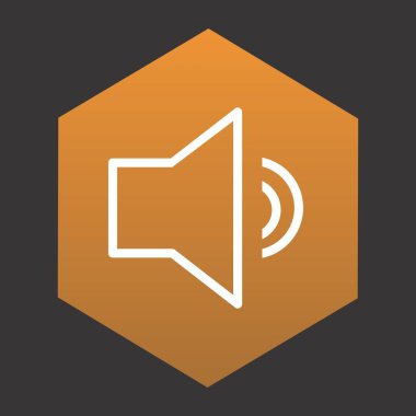 ses simgesi, vektör illüstrasyonu