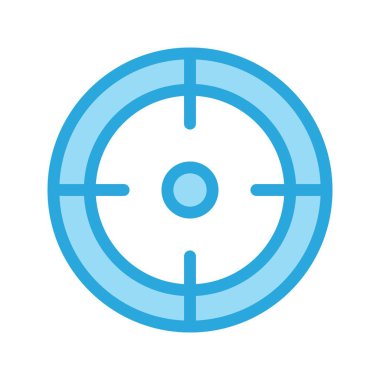 Hedef simge yaratıcı vektör tasarım şablonu