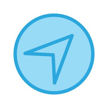 Navigasyon simgesi yaratıcı vektör tasarım şablonu