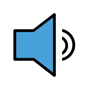 ses simgesi, vektör illüstrasyonu