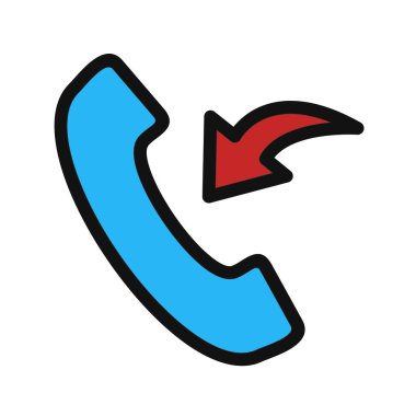 Telefon et, vektör illüstrasyonu