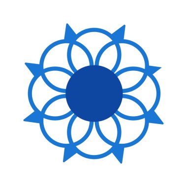 Dekorasyon simgesi yaratıcı tasarım şablonu