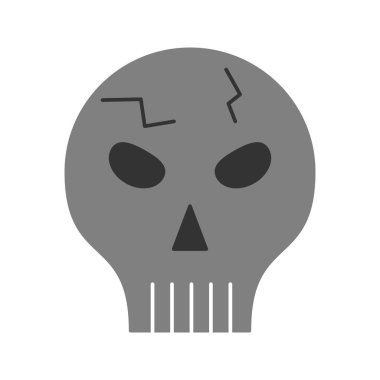 kafatası simgesi yaratıcı tasarım şablonu