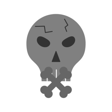 kafatası simgesi yaratıcı tasarım şablonu