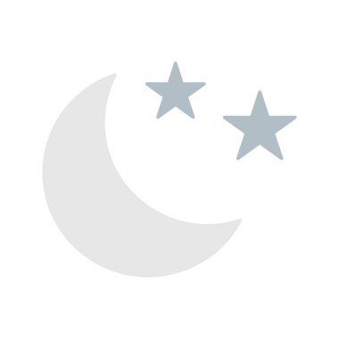  yıldızlar ve ay ikonu yaratıcı tasarım şablonu