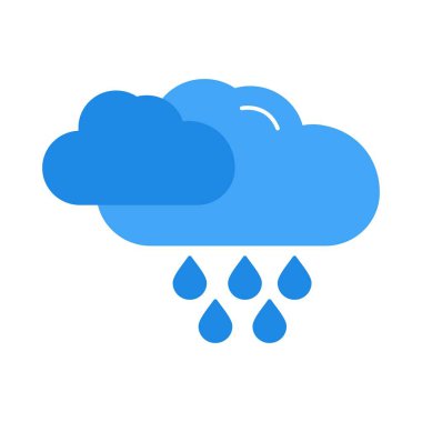 yağmur simgesi, hava konsepti, vektör illüstrasyonu