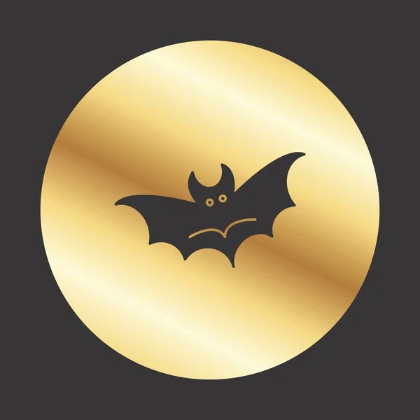 Bat Icon Creative Vector Design Template — Stock Vector