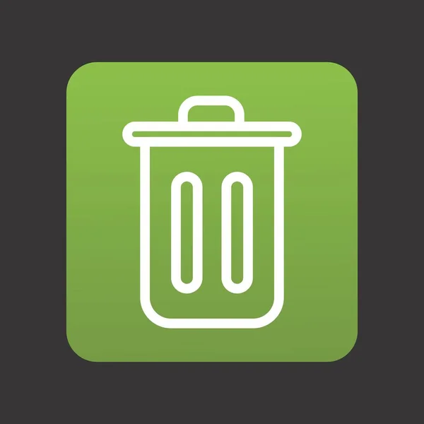 Icono Basura Para Proyecto — Vector de stock