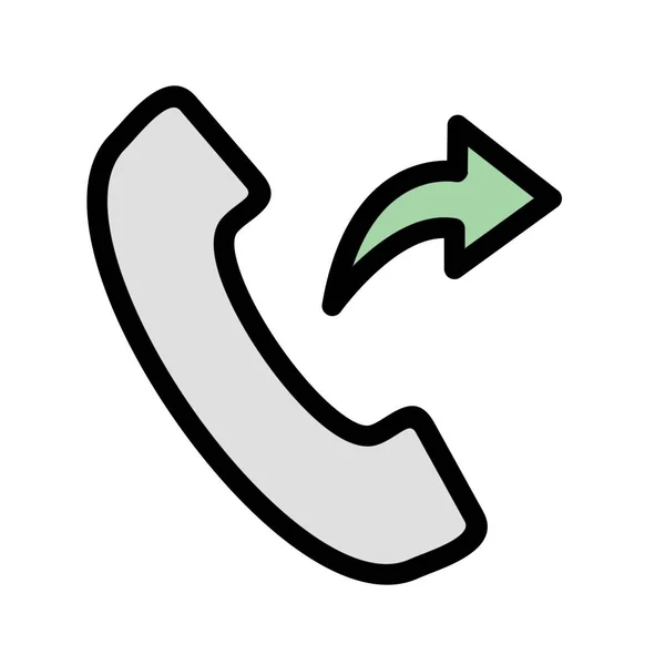 Teléfono Llamada Ilustración Vectorial — Vector de stock