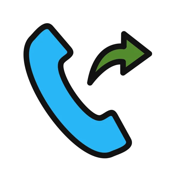 Telefon Anrufen Vektor Veranschaulichen — Stockvektor