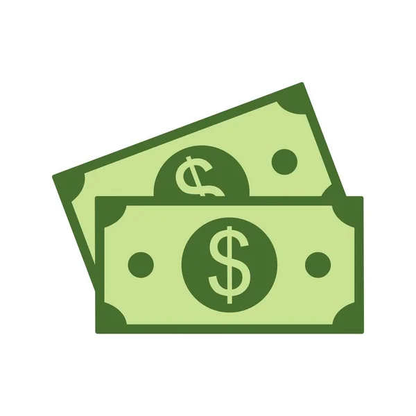 Vector Illustration Money Dollars — Stock Vector